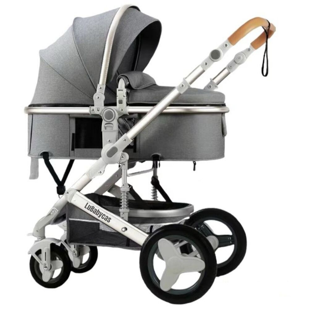 Coche Cuna Moisés Con Accesorios Lubabycas Gris image number 5.0