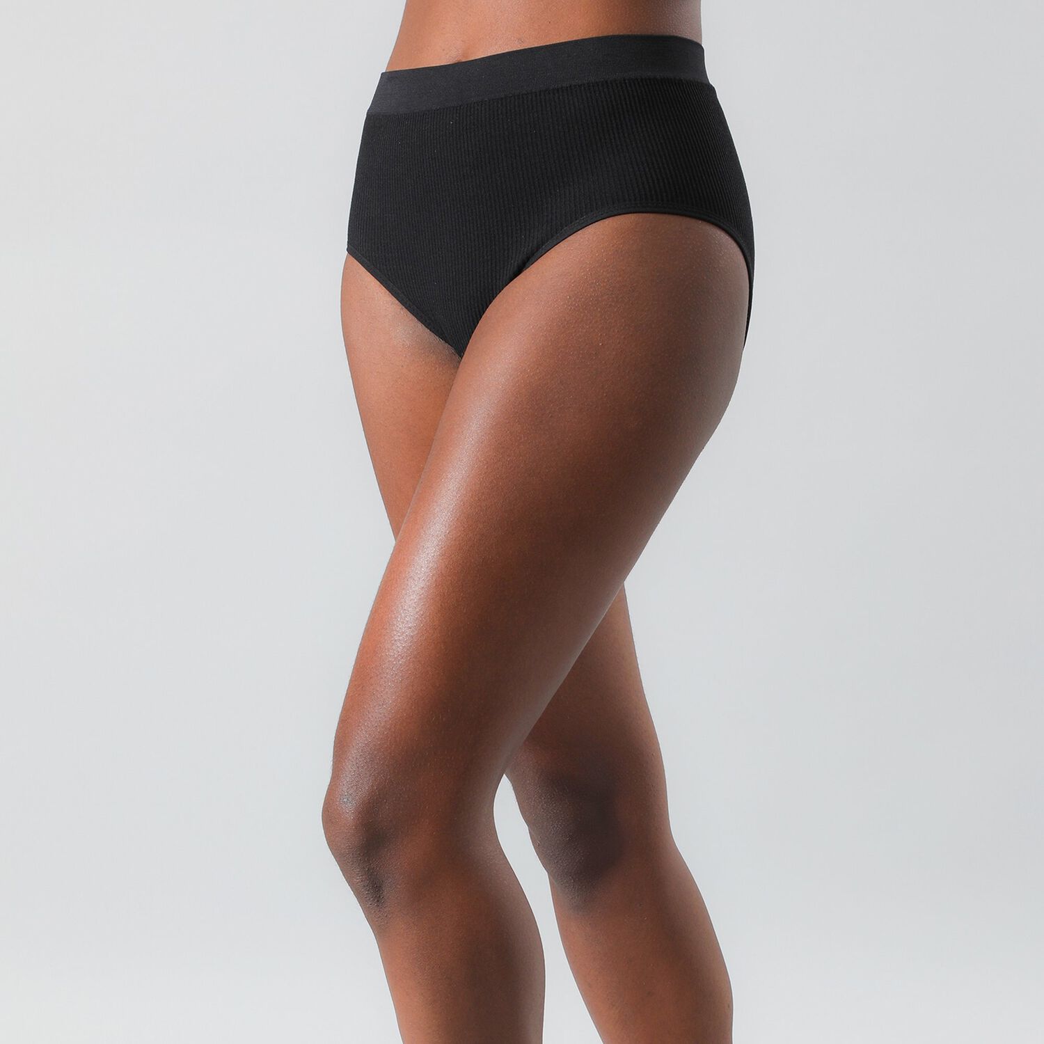 Pack 2x Calzon Alto Rib Sin Costuras Mujer Flores 25168-2 image number 0.0