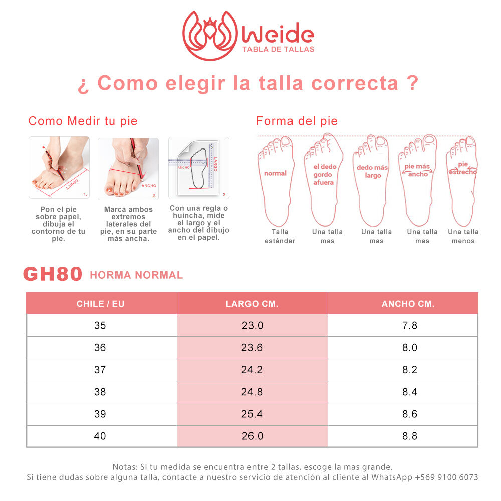 Sandalia Casual Taco Alto Negra Mujer Weide Gh80 image number 3.0