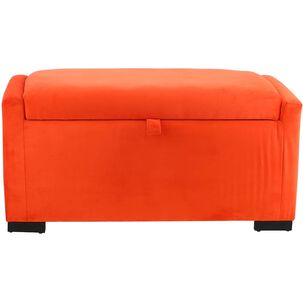 Banqueta Leyzy Naranjo Con Ba&uacute;l 105x50x45 Cm De M&aacute;xima Design