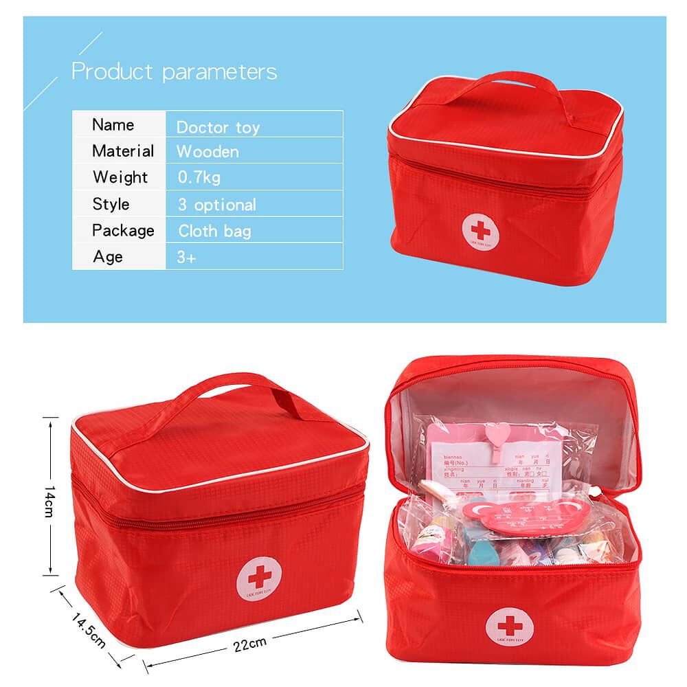 Set Juego De Roles Doctor- Dentista Juego Madera Ni&ntilde;os image number 2.0