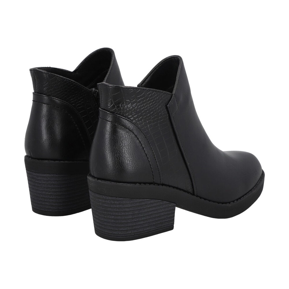 Botin Mujer Negro Zara Police image number 2.0