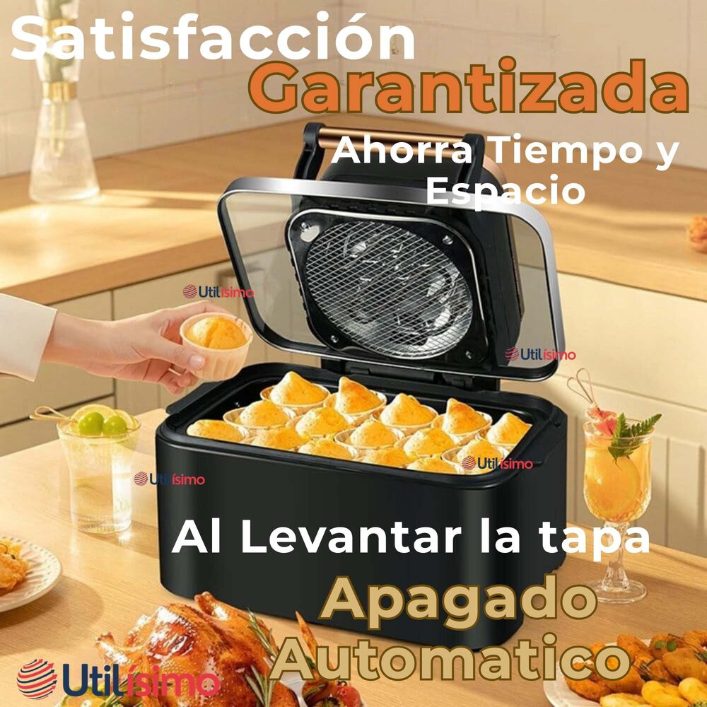 Freidora De Aire Ventana De Vidrio Capacidad 12 Litros 1700w De Potencia image number 7.0