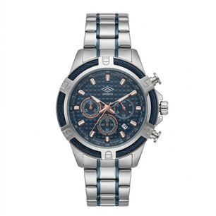 Reloj An&aacute;logo Hombre Umbro Plus Plateado/azul Umbp-1500-127