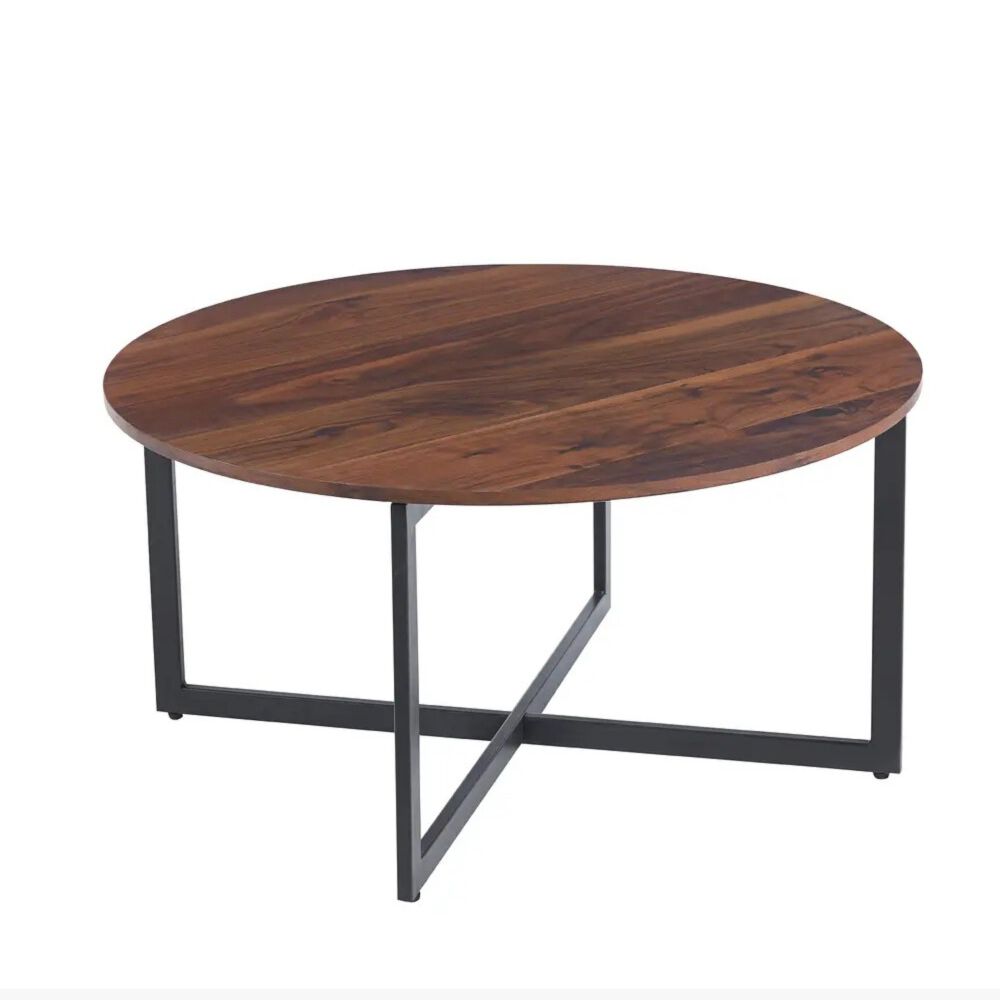 Mesa De Centro 80cm Redonda Madera Clara image number 2.0