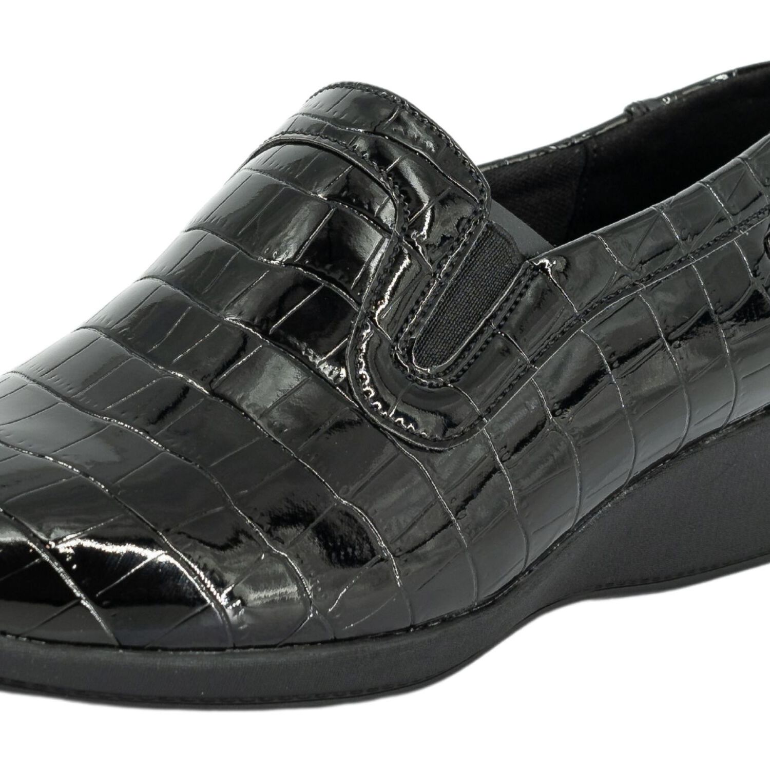 Mocasin Flora Negro Charol Alquimia image number 3.0