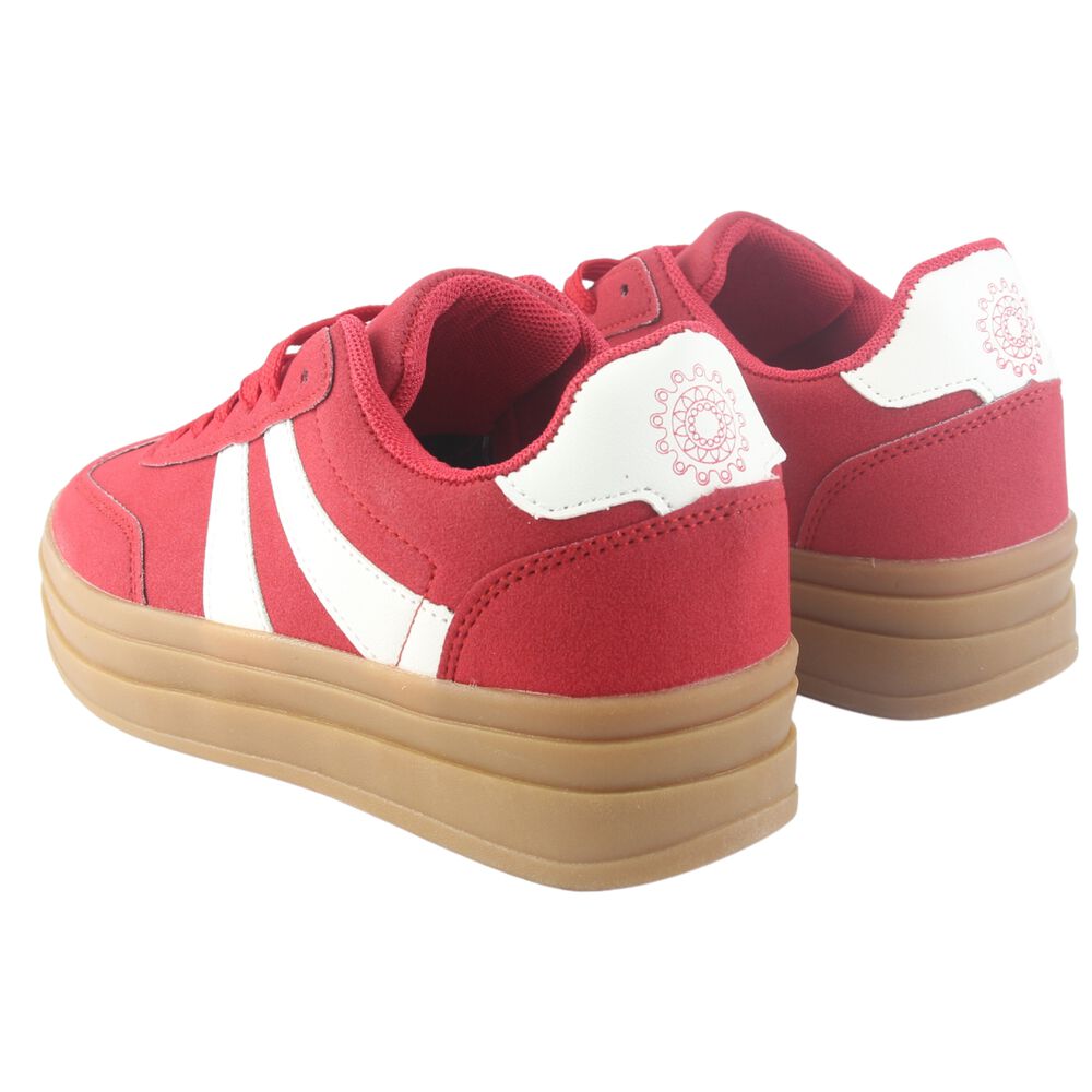 Zapatilla Chalada Mujer Andy-11 Rojo Urbano image number 5.0