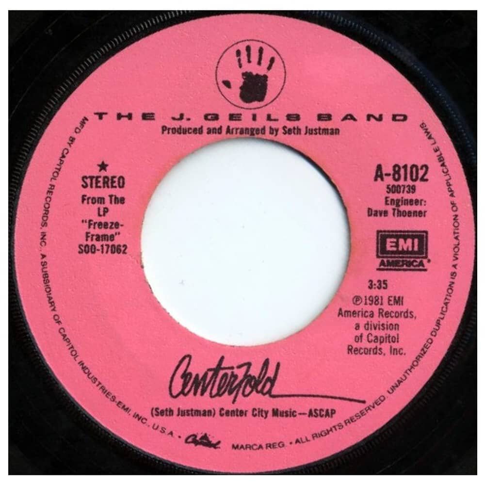J. Geils Band - Centerfold | 7" Single Vinilo Usado image number 1.0