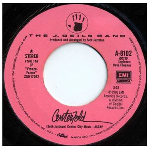 J. Geils Band - Centerfold | 7" Single Vinilo Usado