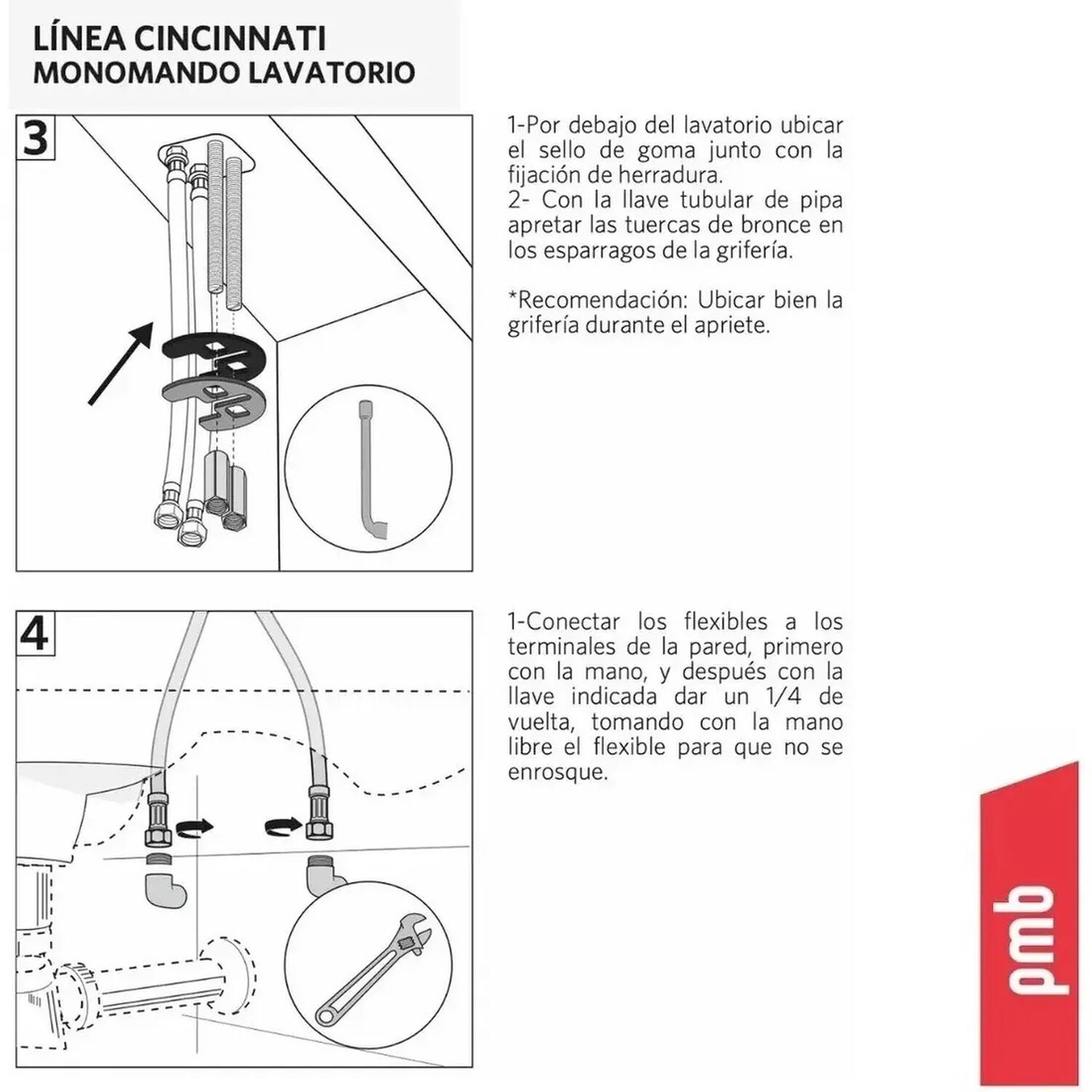 Monomando Llave Grifo Lavatorio Lavamanos Cincinnati Pmb Color Cromo image number 2.0