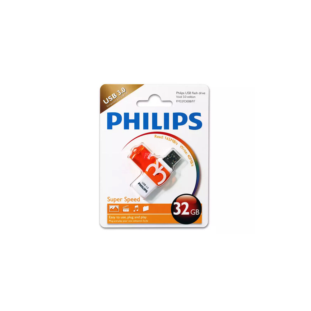 Pendrive 32gb Philips Vivid 3.0 - Ps image number 1.0