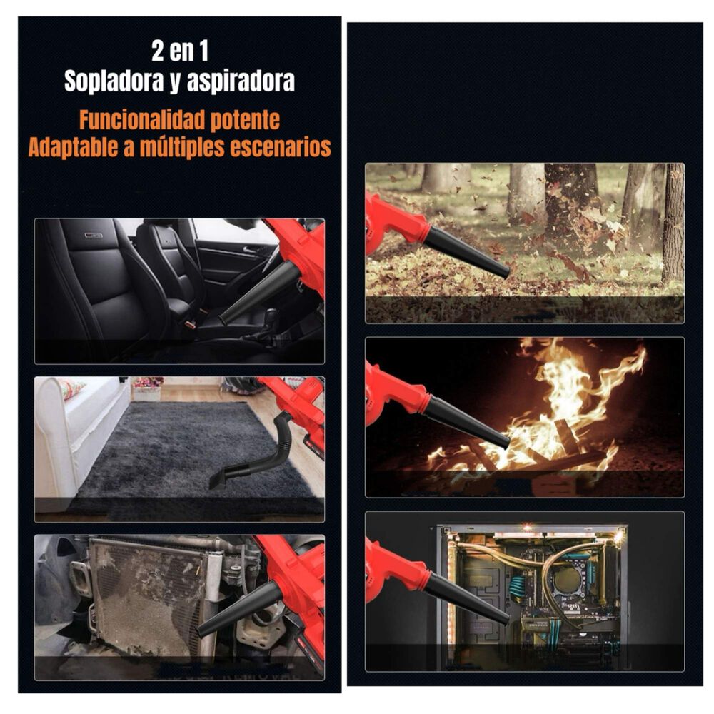 Sopladora Aspiradora Inal&aacute;mbrica 2 Bater&iacute;as 21v C01 image number 3.0