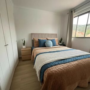 Set Renovaci&oacute;n Dormitorio Camel 7 Piezas | Estilo Elegante & Acogedor King