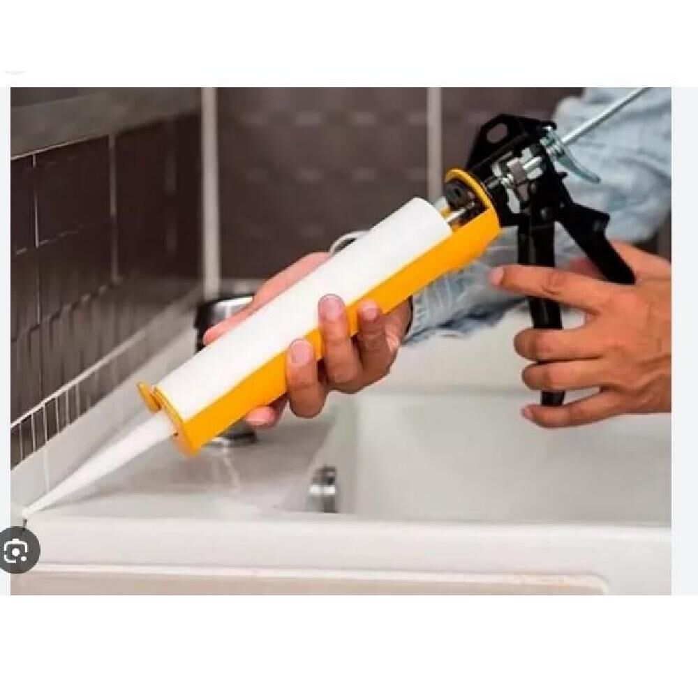 Silicona Sellador Baño Y Cocina Antihongo Transparente Interior Y Exterior Aderex 280ml image number 1.0