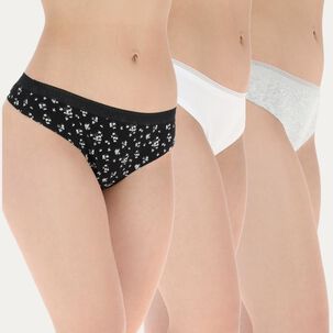 Pack Colales Mujer Flores / 3 Unidades