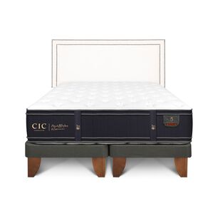 Cama Europea Cic Grand Premium / King / Base Dividida + Respaldo
