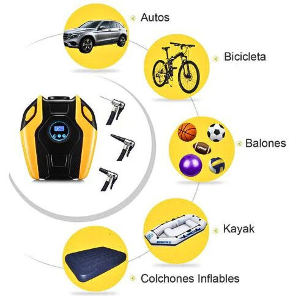 Compresor De Aire Digital Con Luz De Emergencia image number 3.0