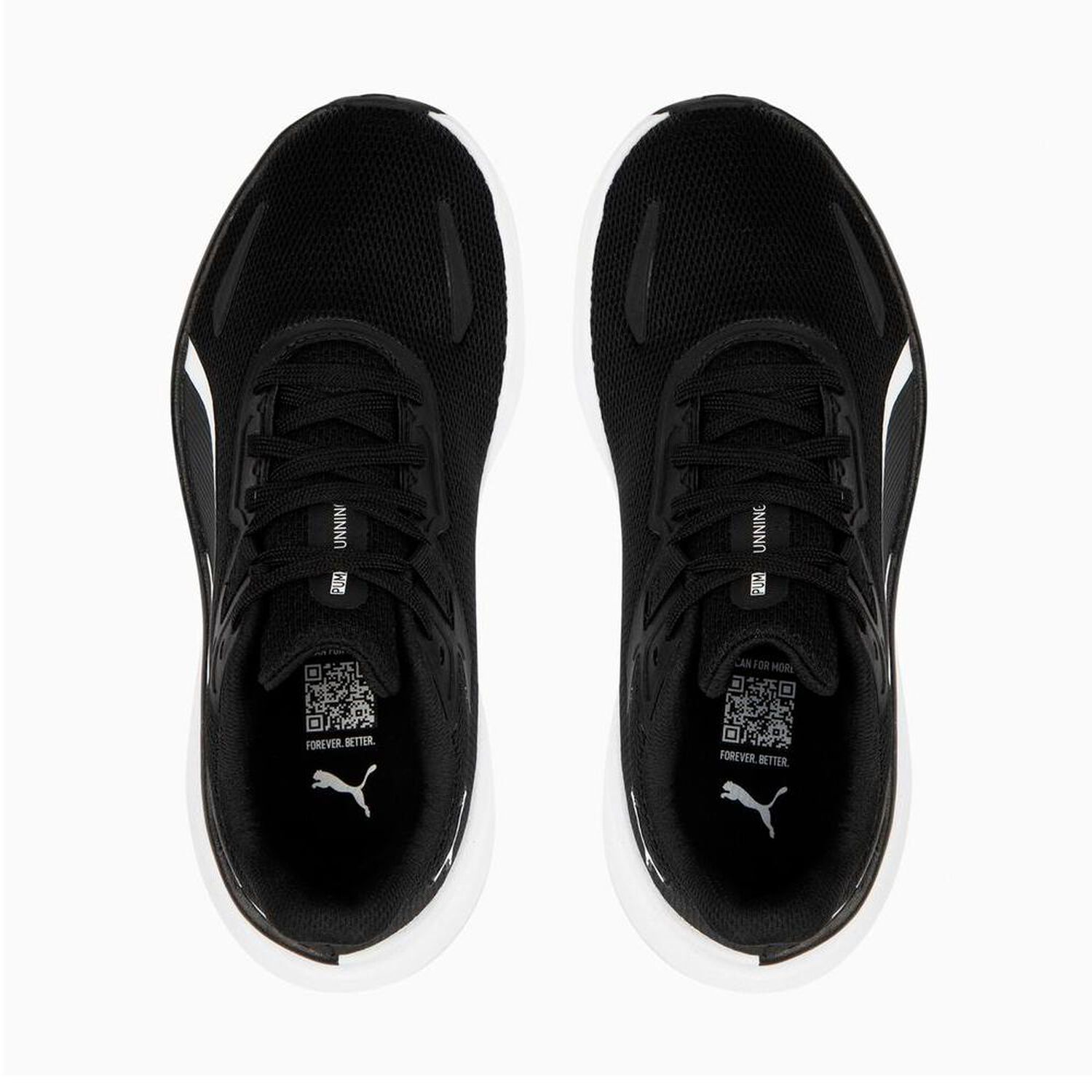 Zapatilla Running Unisex Puma Skyrocket Lite Jr Negro/blanco image number 3.0