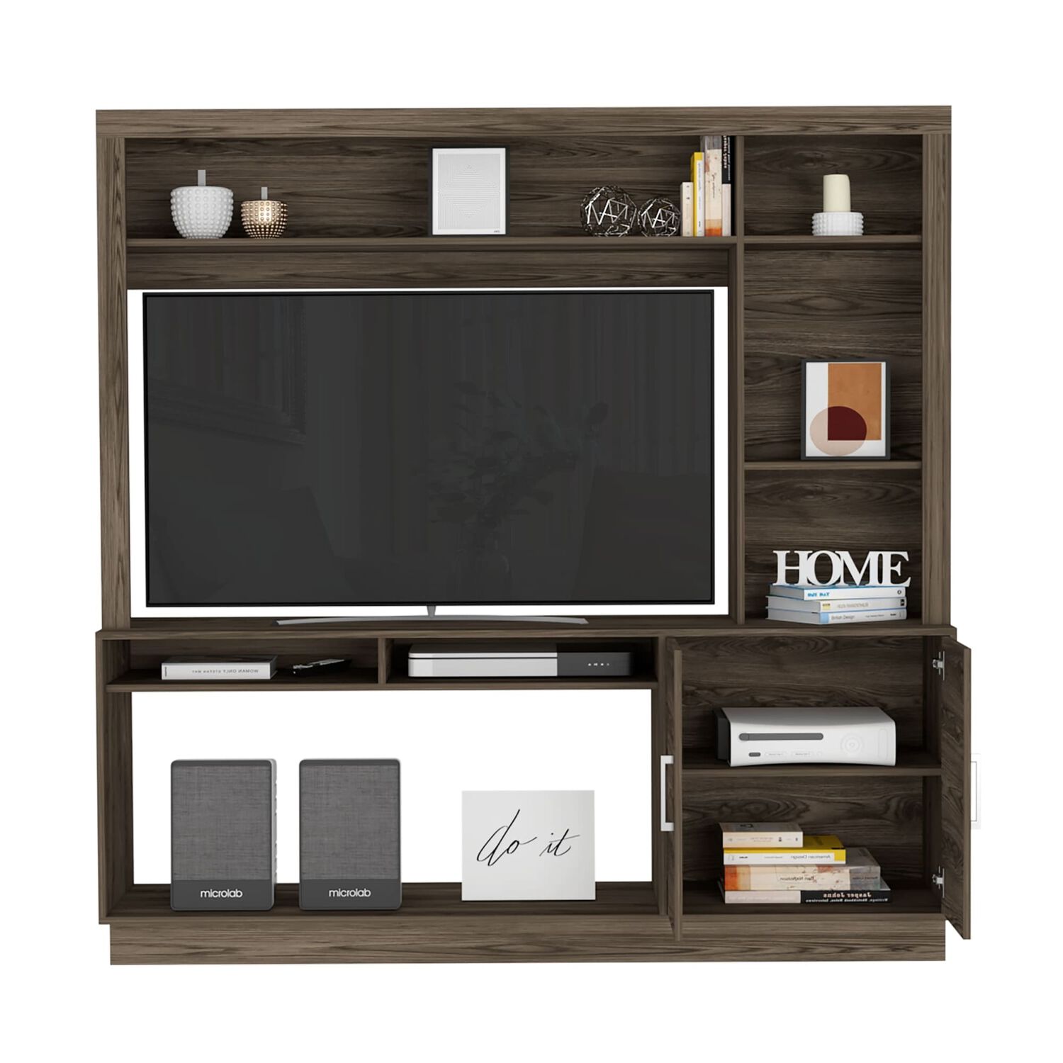 Estante Tv 55" Fm-041c - Caf&eacute; Oscuro image number 3.0