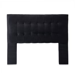 Respaldo Sevilla Con Patas Felpa 2 Plazas Negro