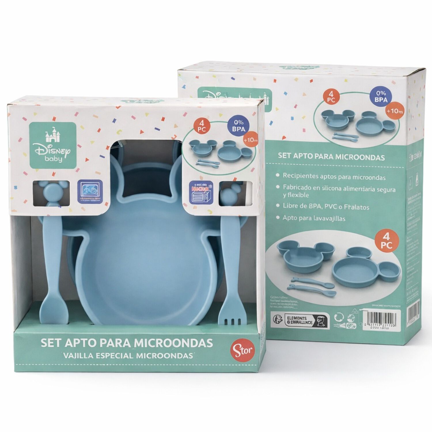 Set Alimentaci&oacute;n Beb&eacute; 4 Piezas Vajilla Infantil image number 1.0