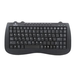 Mini Teclado Alambrico Usb Slim Teclas Silenciosas Negro