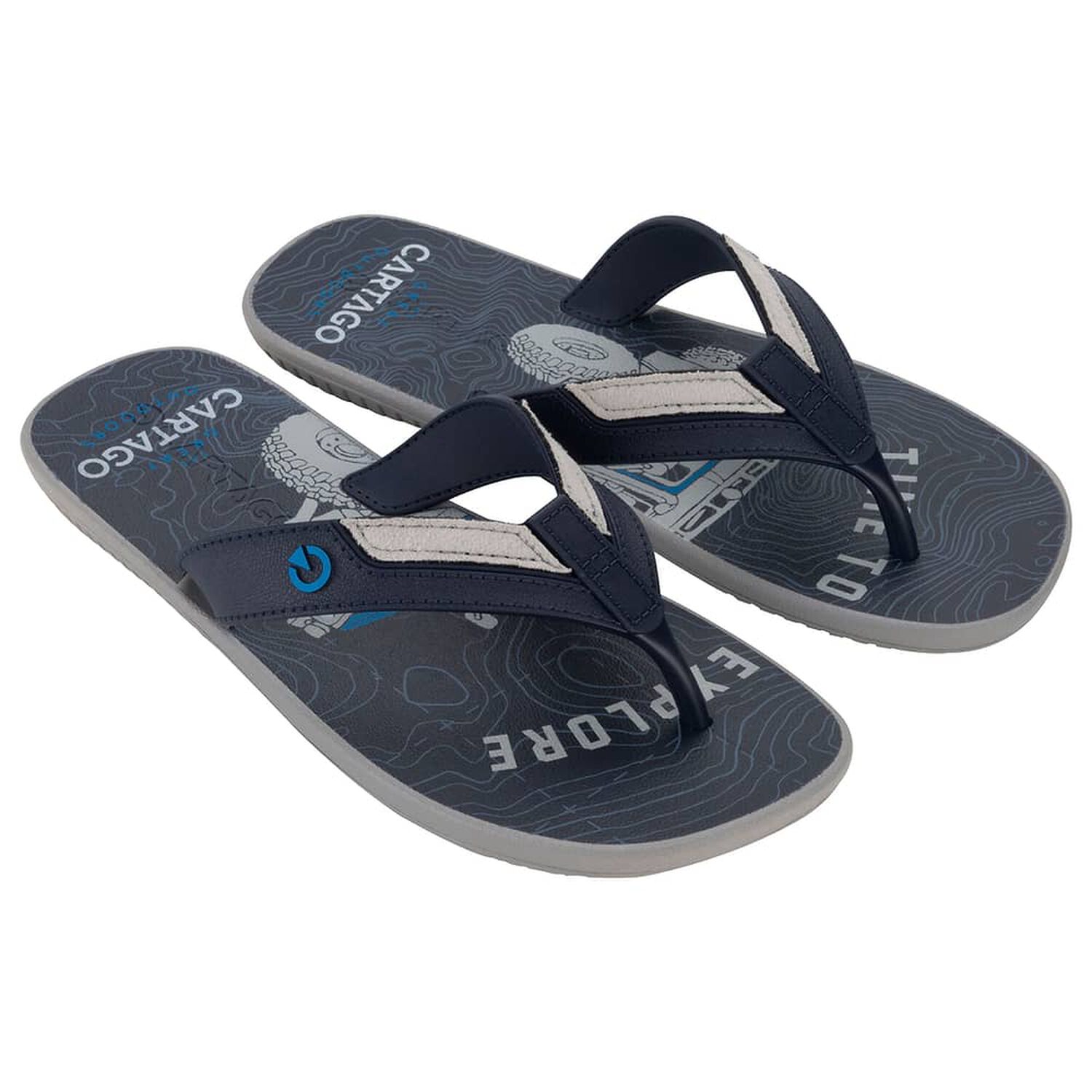 Sandalia Hombre Gris/azul Dakar Cartago image number 1.0