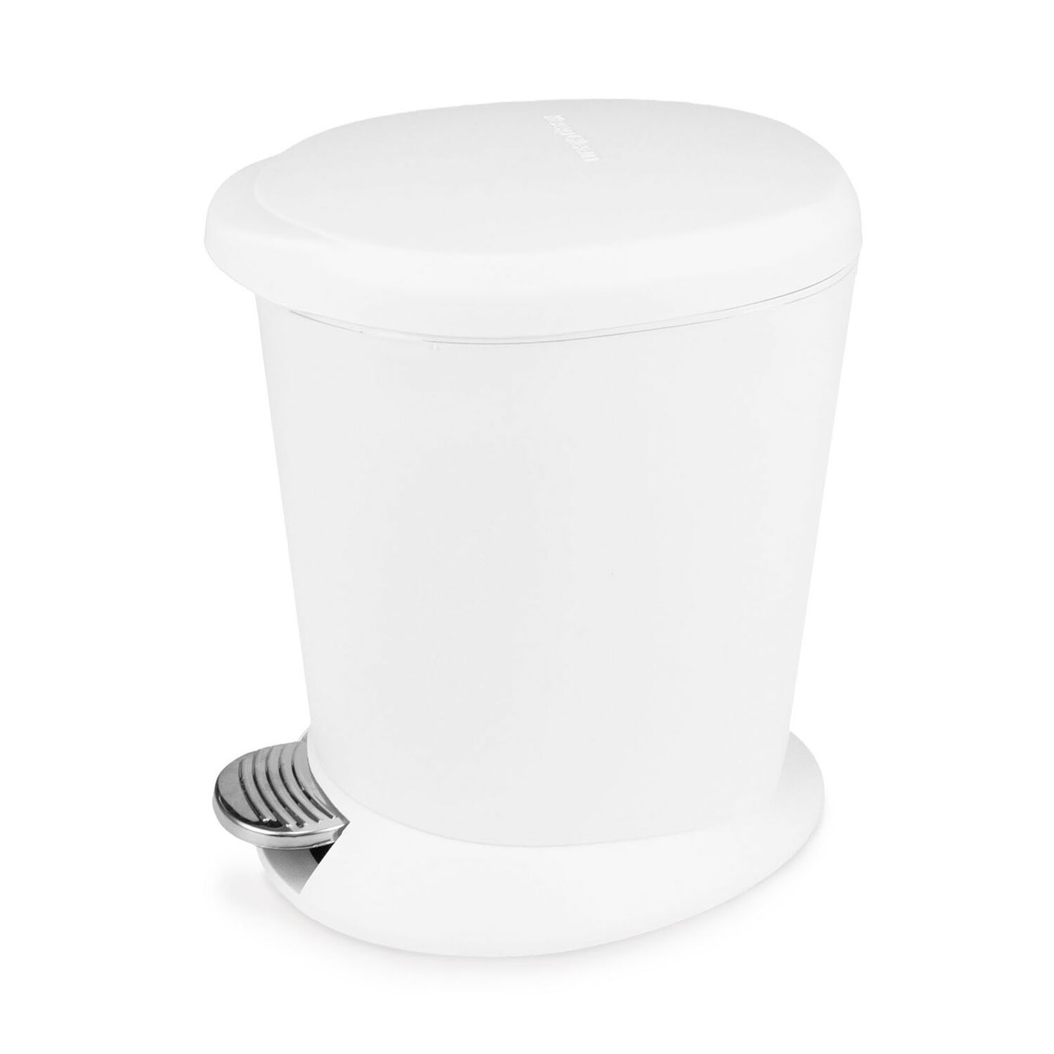 Basurero Con Pedal 6 Litros Ba&ntilde;o Cocina Cierre Suave Blanco Nautica image number 2.0