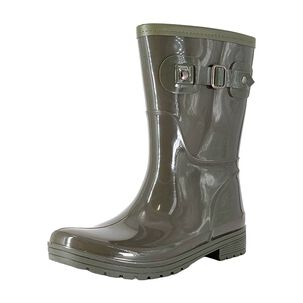 Bota De Agua Con Polar Cressida Verde Alquimia