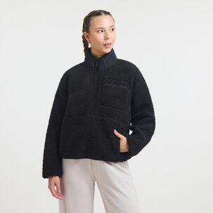 Polerón Deportivo Bloque Color Cuello Alto Mujer Wetland