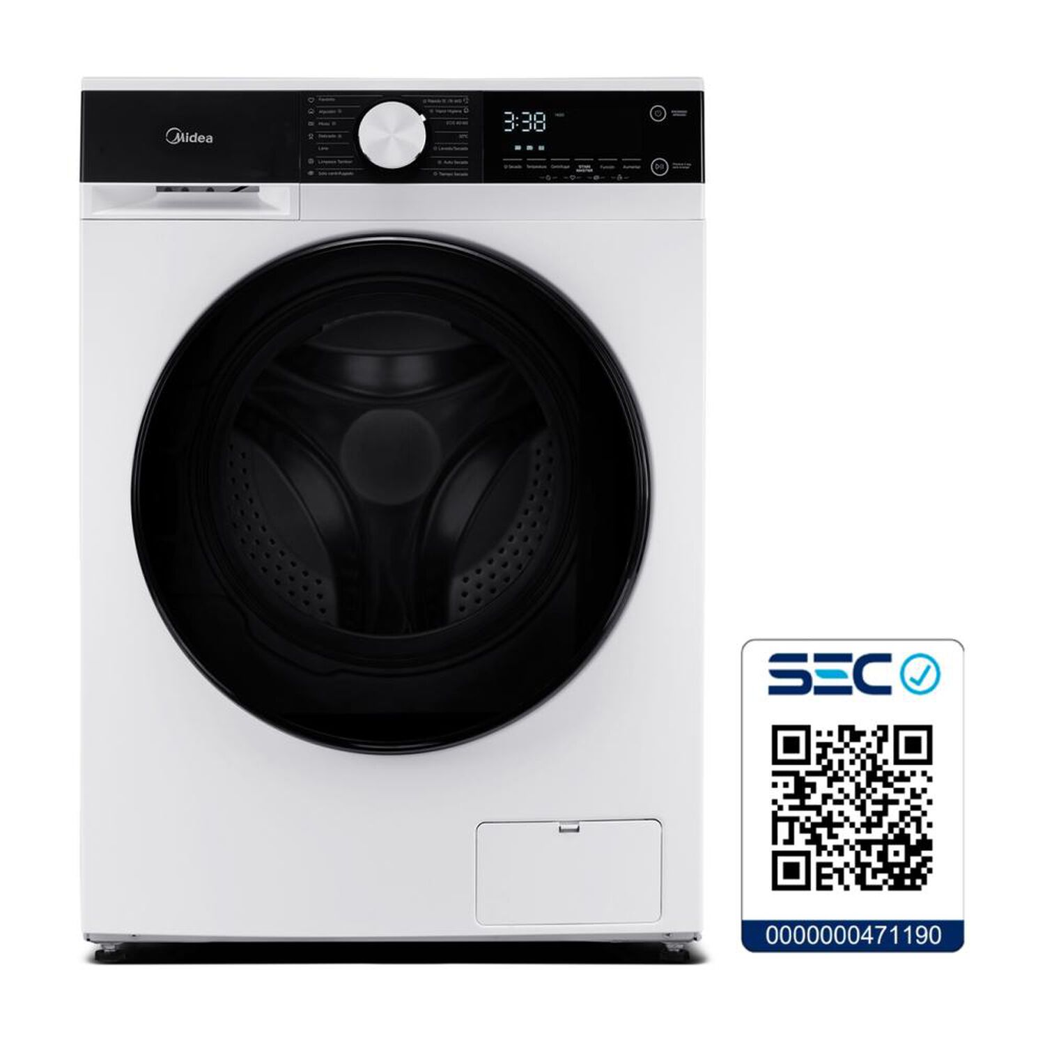 Lavadora Secadora Midea MLSF-095B/W / 9.5 Kg / 7 Kg image number 9.0