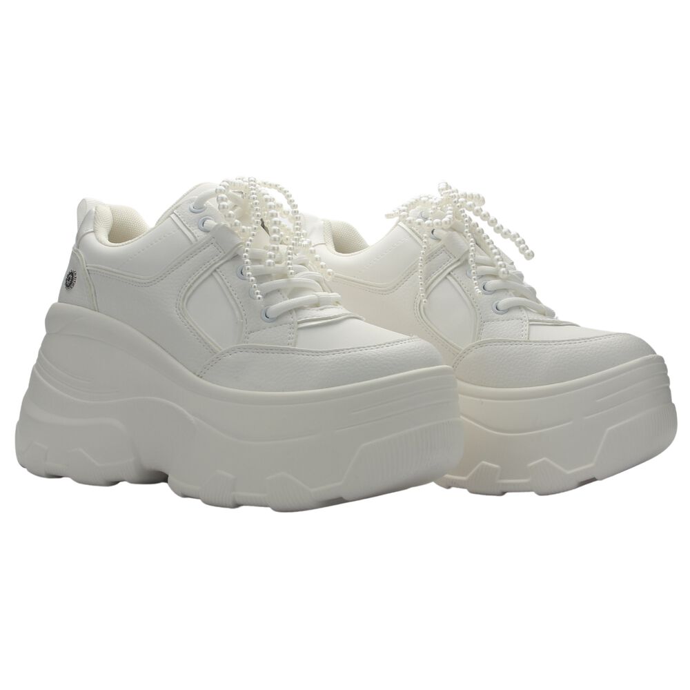 Zapatilla De Mujer De Color Blanco Urbano Chalada Nake-3 image number 4.0