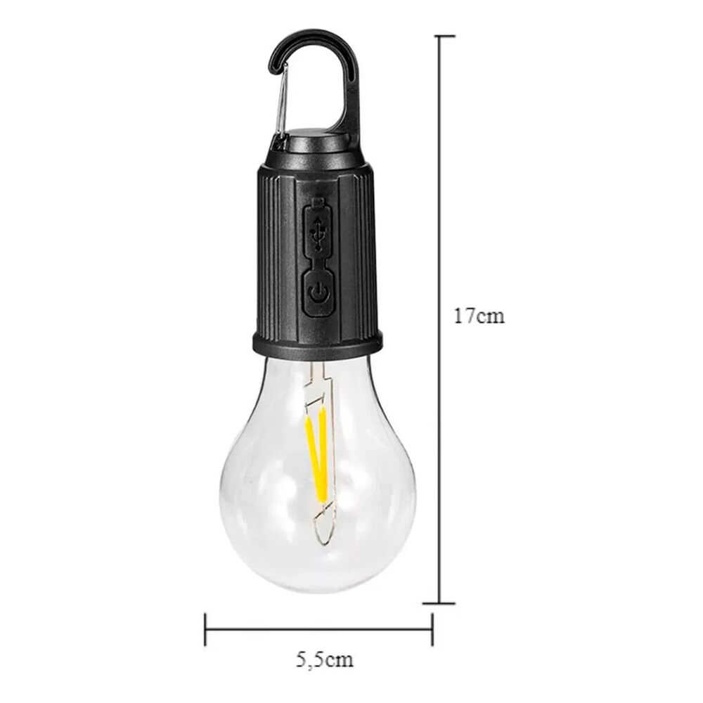 Ampolleta Led Recargable Para Camping Usb Portátil Impermeable image number 4.0