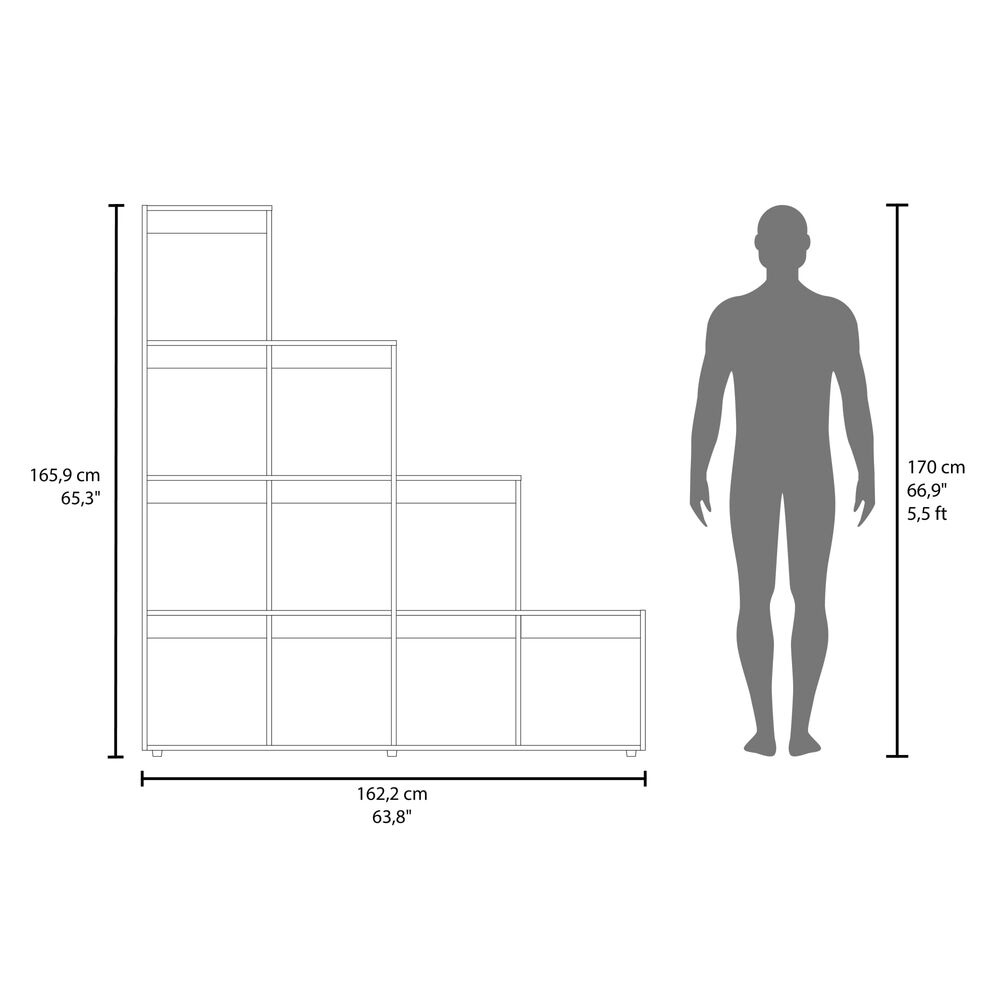 Biblioteca En Forma De Escalera Fm-002 image number 6.0