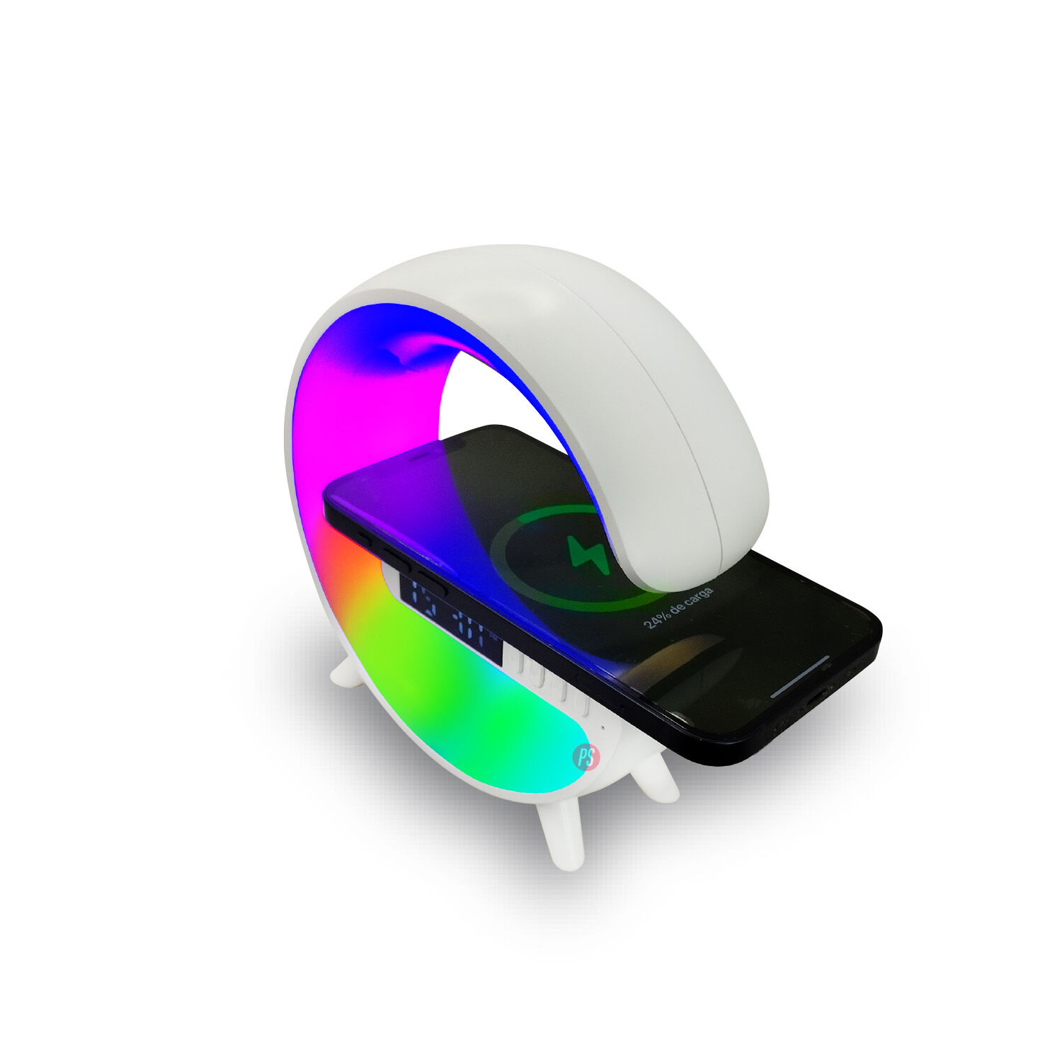 Parlante Bluetooth My Lil G Cargador Inal&aacute;mbrico Blanco - Ps image number 3.0