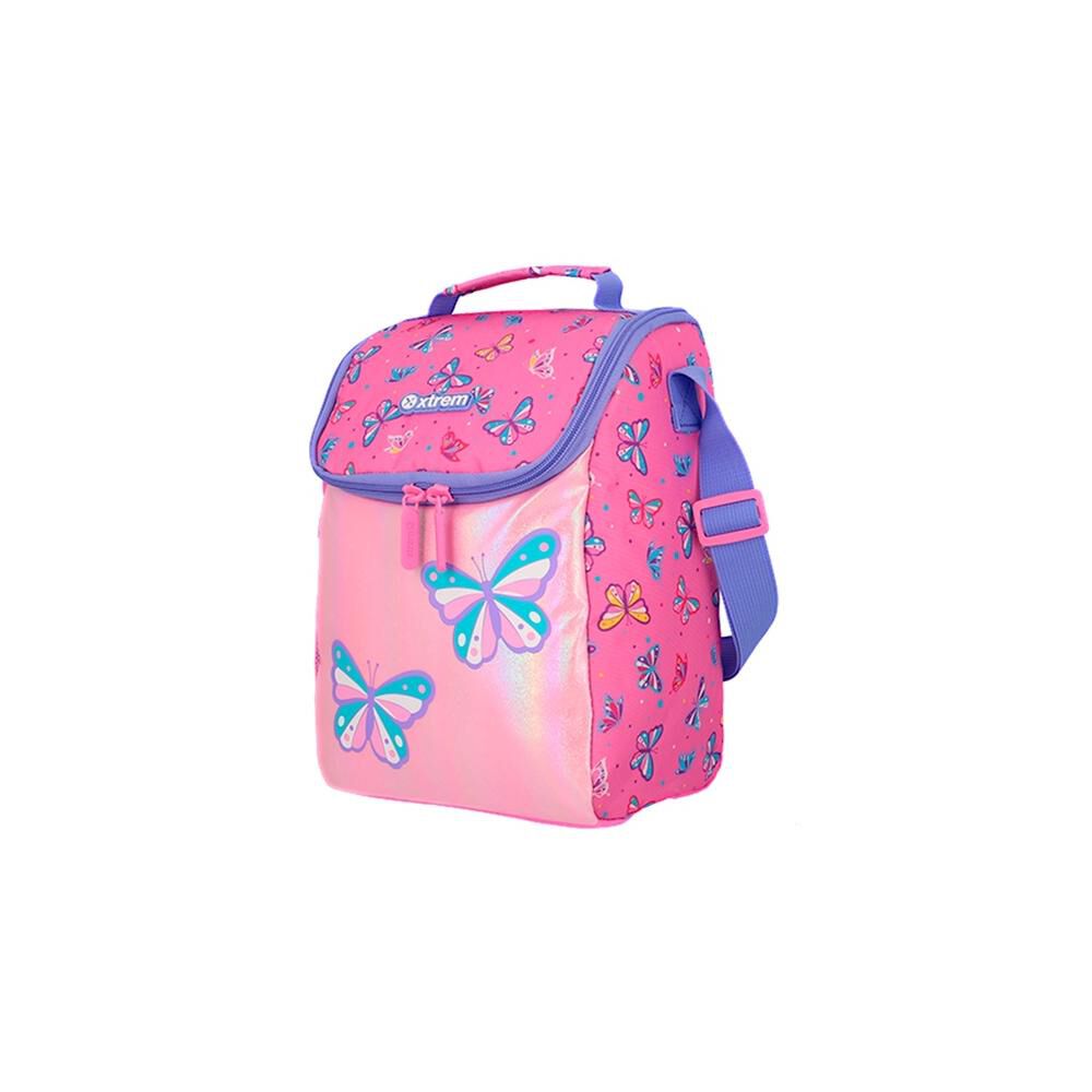 Lonchera T&eacute;rmica Xtrem Froster 6xt Mariposas Rosado/morado image number 1.0
