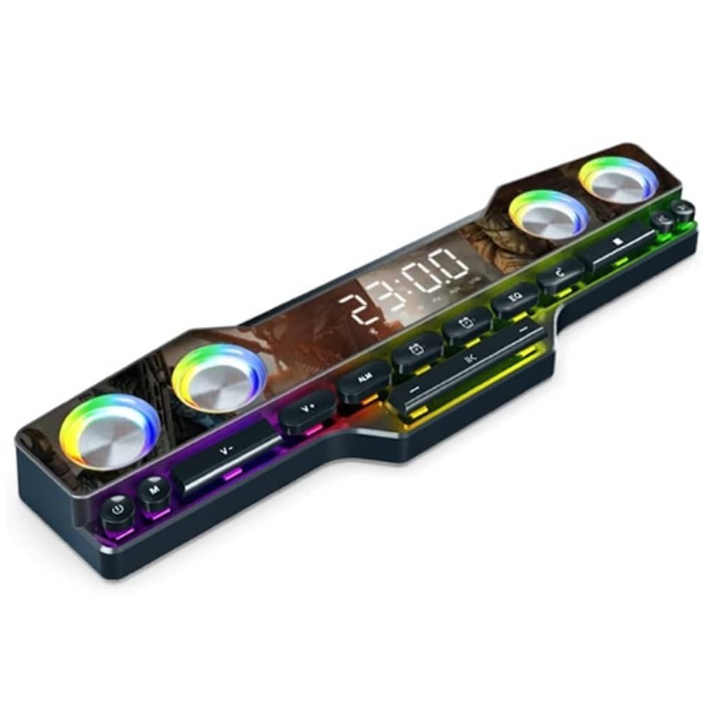 Altavoz Parlante Gamer Con Teclas Luz Rgb Bluetooth Pc image number 0.0