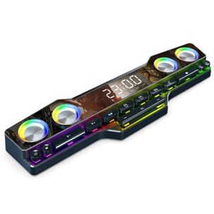 Altavoz Parlante Gamer Con Teclas Luz Rgb Bluetooth Pc