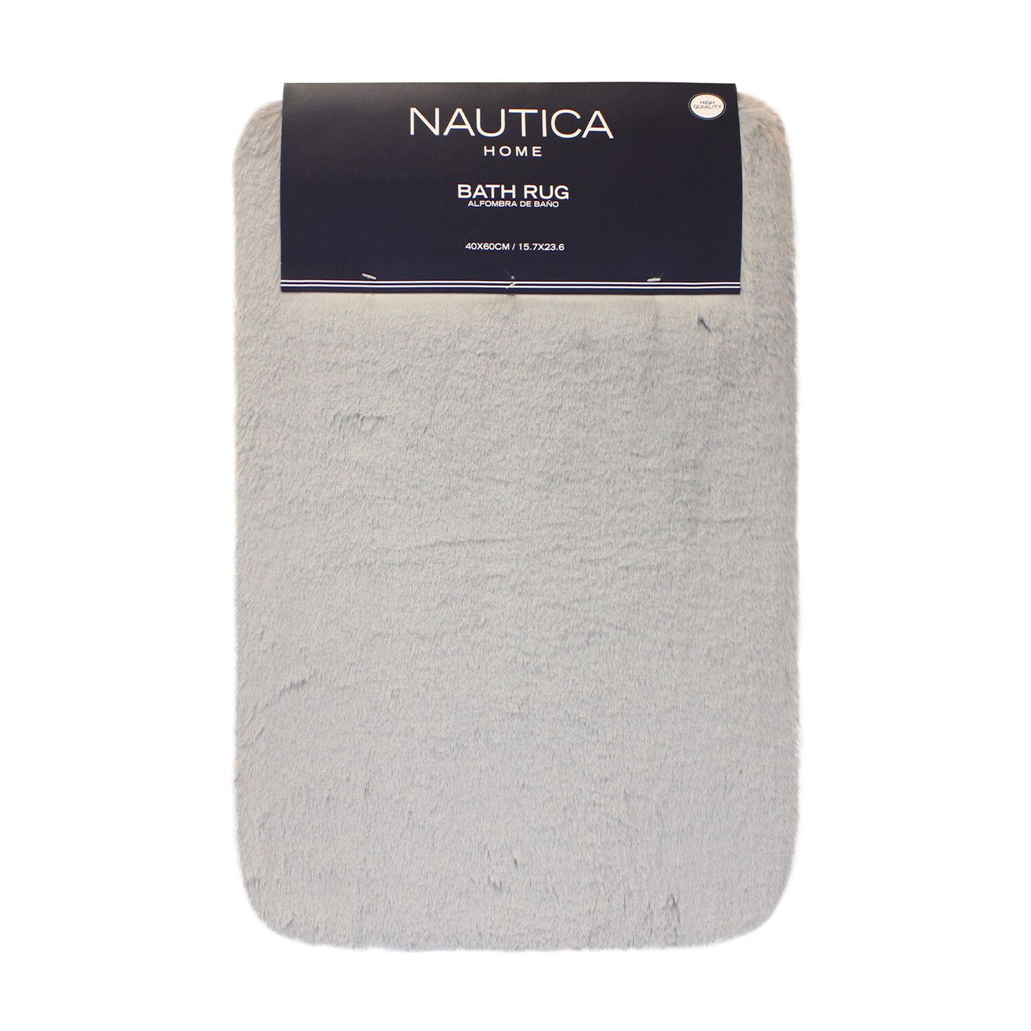 Alfombra De Ba&ntilde;o Nautica Home Ultra Suave 40x60cm Gris Claro image number 0.0