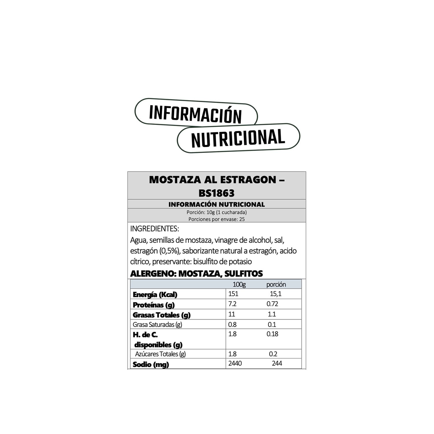 Mostaza Estrag&oacute;n Bornibus 1 X 250 Gr image number 4.0