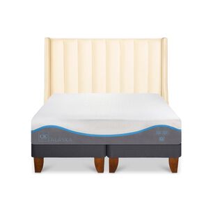 Cama Europea Cic Alaska / 2 Plazas / Base Dividida + Respaldo