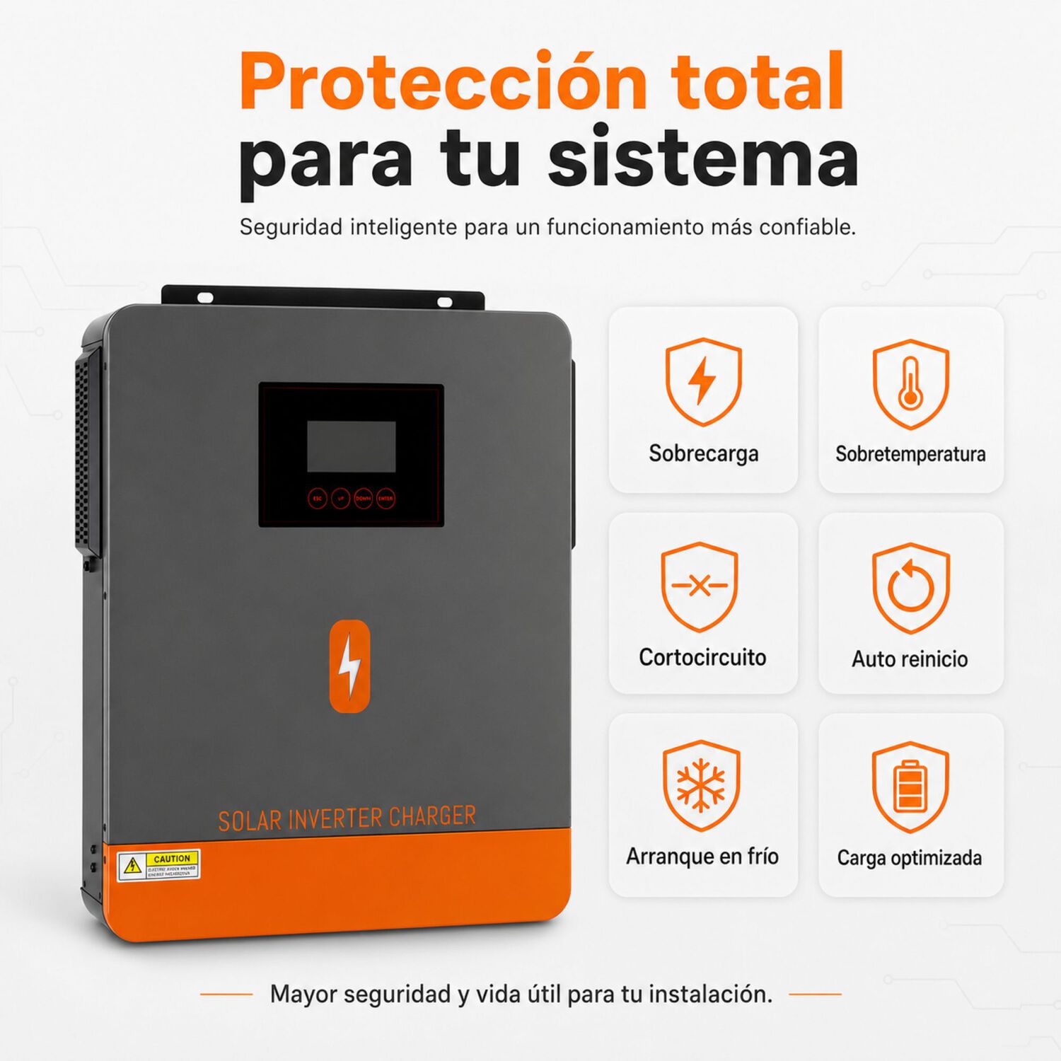 Inversor Solar H&iacute;brido Powmr 4200w 24v Funciona Sin Bater&iacute;as image number 2.0