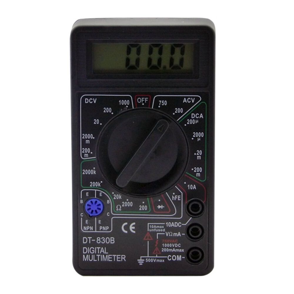 Tester Digital Dt-830b Clasico Negro Caja image number 2.0
