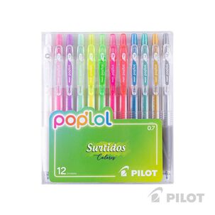 Set 12 lápices gel pop´lol lollipop con colores surtidos