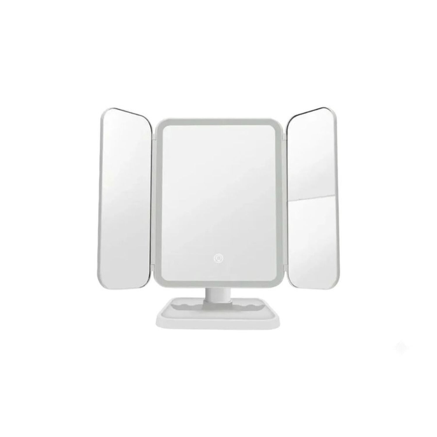 Espejo Maquillaje Led Triple Plegable Luz Ajustable Cosm&eacute;tico image number 0.0