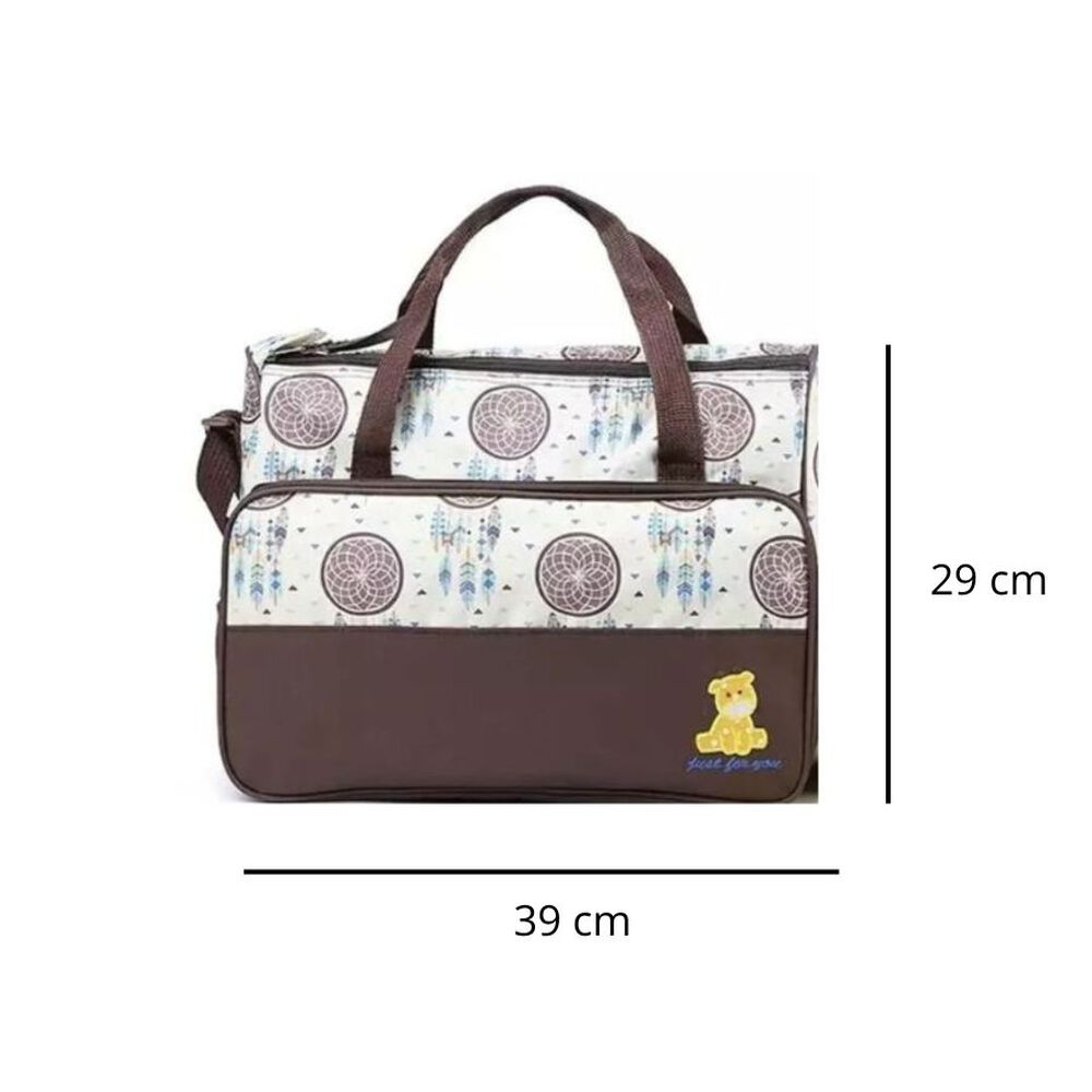 Bolso Maternal 5 Piezas Pañalera Mudador Bebes image number 1.0