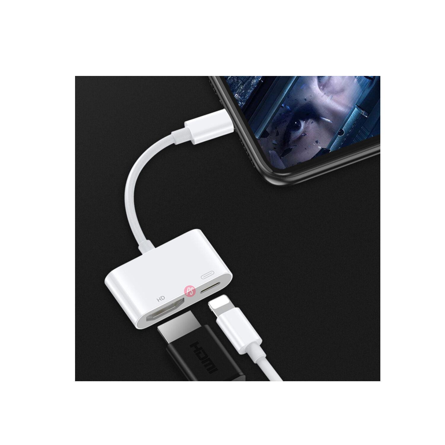 Adaptador Lightning A Hdmi Compatible Iphone Y Ipad - Ps image number 3.0