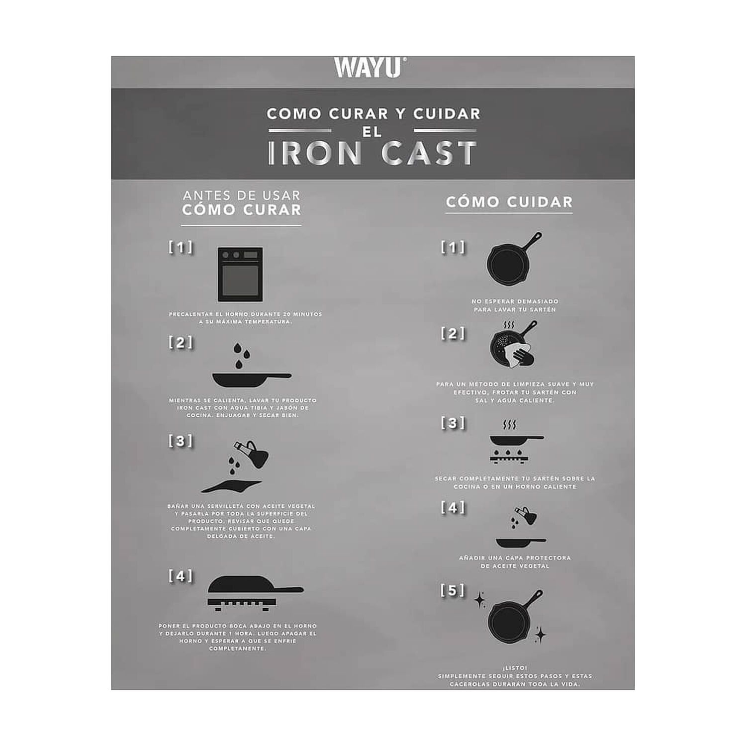 Olla Con Tapa Fe Madera Wayu Iron Cast 25 Cm Cocina Parrilla image number 4.0