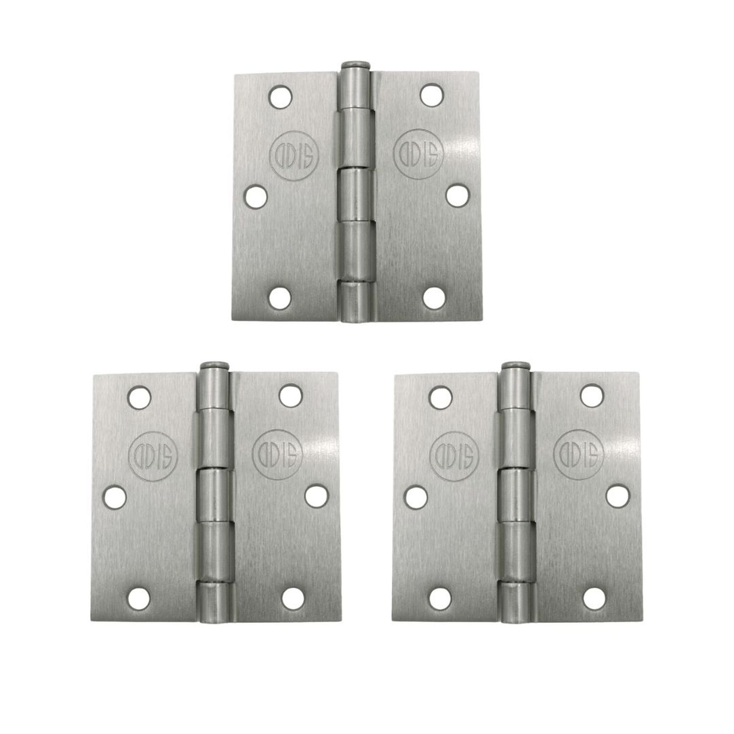 Pack 3 Bisagras Acero Odis 3,5&rdquo;&times;3,5&rdquo;&times; 2,0mm - Plata image number 0.0