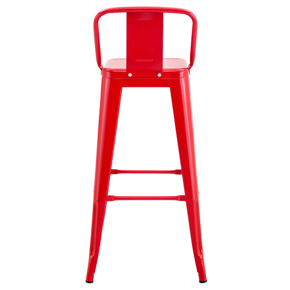 Pack De 4 Silla Alta Metal Rojo image number 3.0